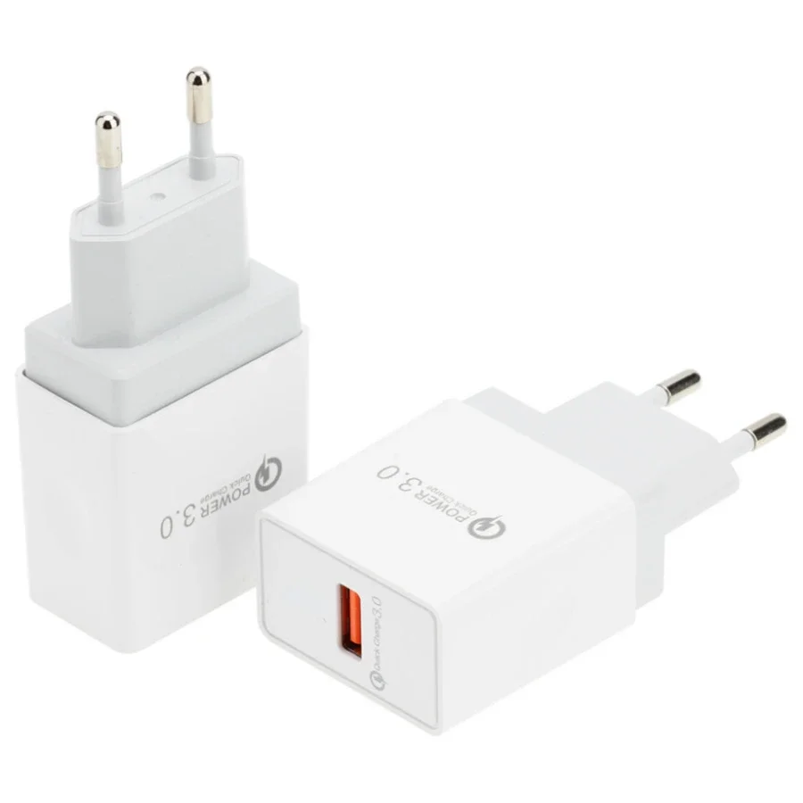 50pcs Quick Charge 3.0 15W USB Charger For iPhone Samsung Xiaomi Redmi EU QC3.0 Fast Charging Usb Wall Phone Chargers