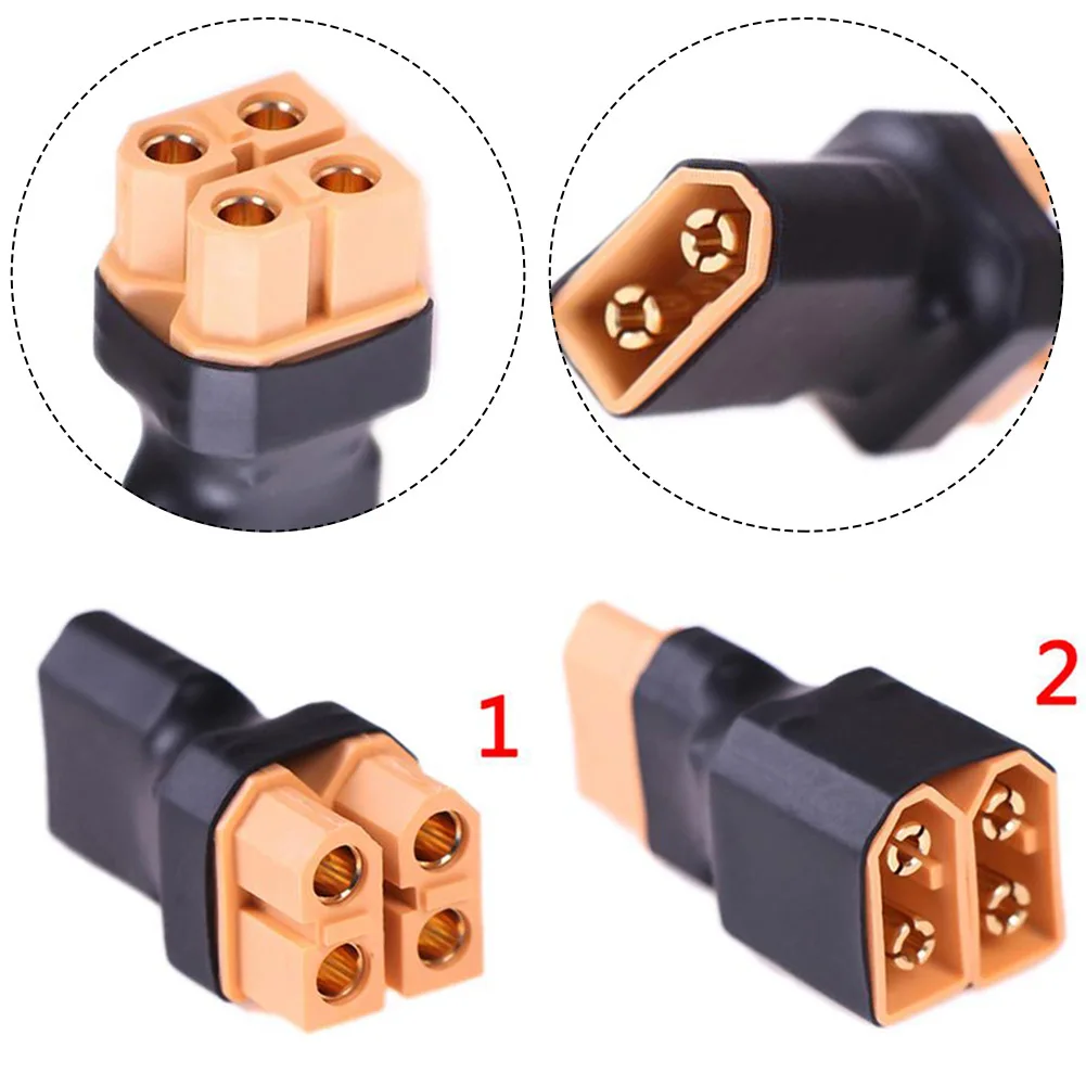 for xt60 1 Female To Two Male 1 Male To Two Female Battery Harness Convenient Converter Stable Performance  for