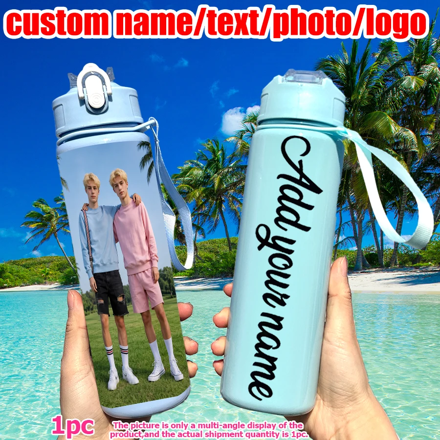 1pc 25Oz custom name pattern, leak-proof sports cup, ideal personalized gift for both men and women, very suitable for outdoor f