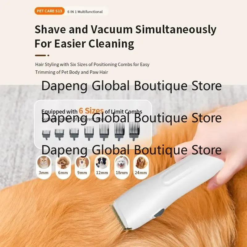 Factory C-at Dog Shedding Hair Clipper Trimmer Vacuum Silent Pet Hair Grooming Vacuum Cleaner Kit view 3