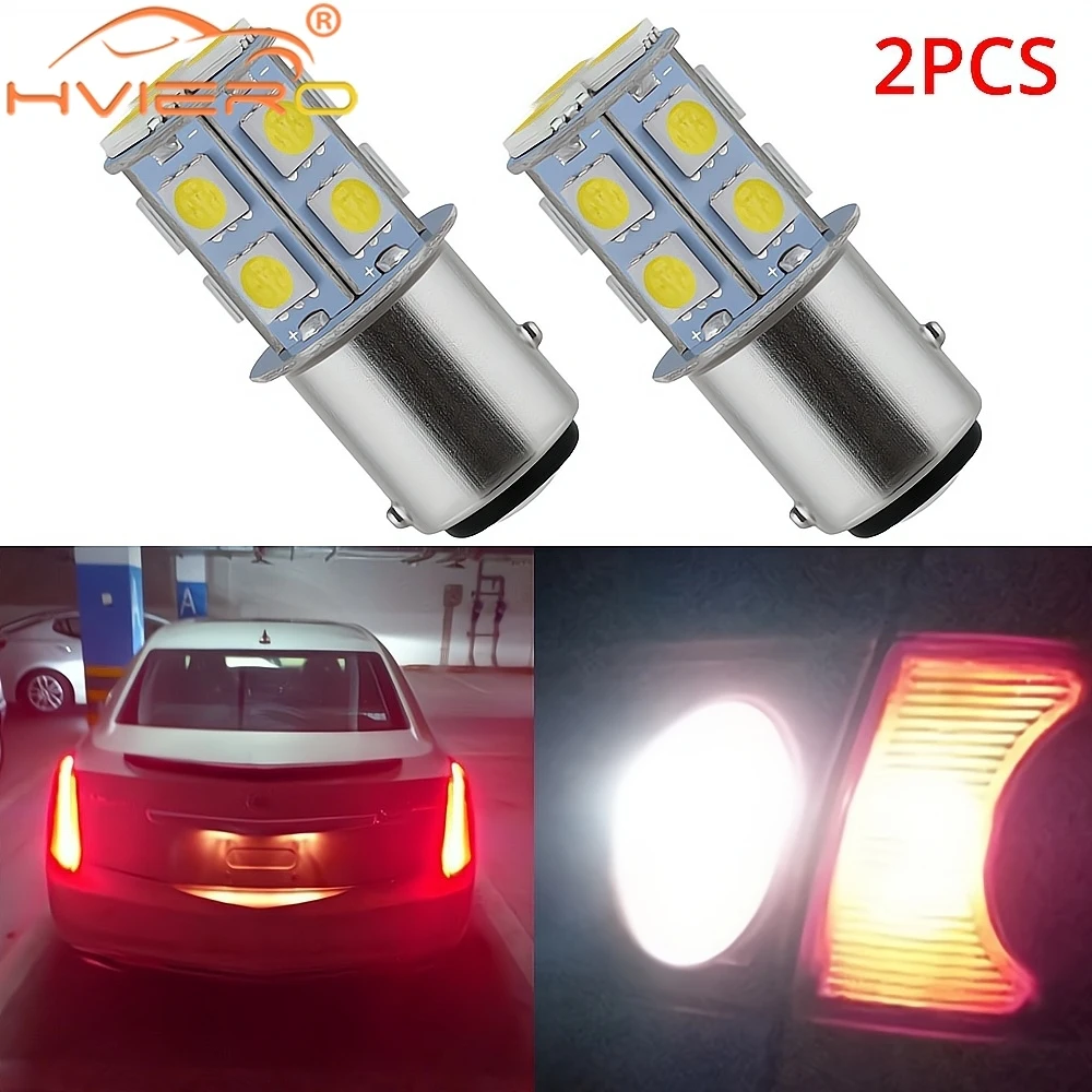 

2PCS Universal Brake Parking Tail License Plate Lights Turn Signal Lamps Auto Rear Reverse Bulb 1157 1156 Multicolor Waterproof