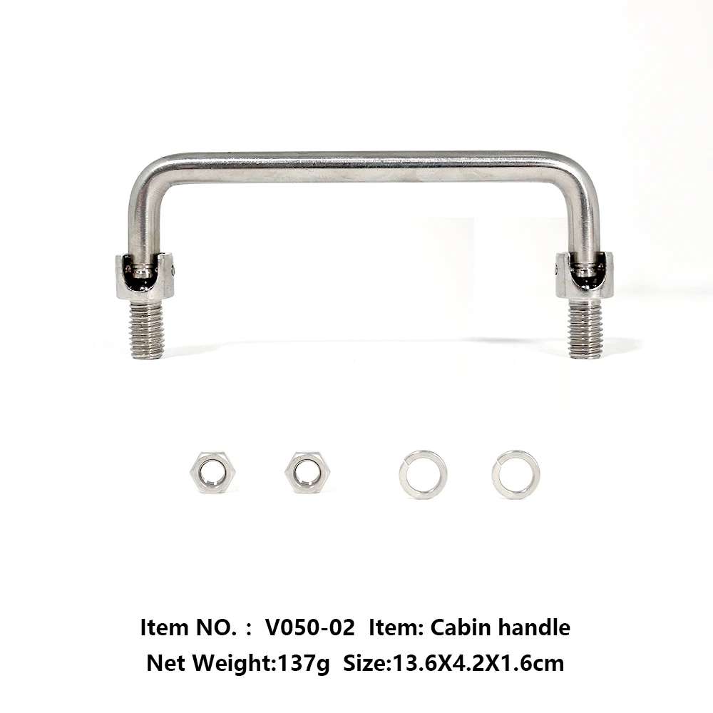 Flytec Official Original V050-2 Bait Boat Cabin Handle Accessories Stainless Steel Portable Handle