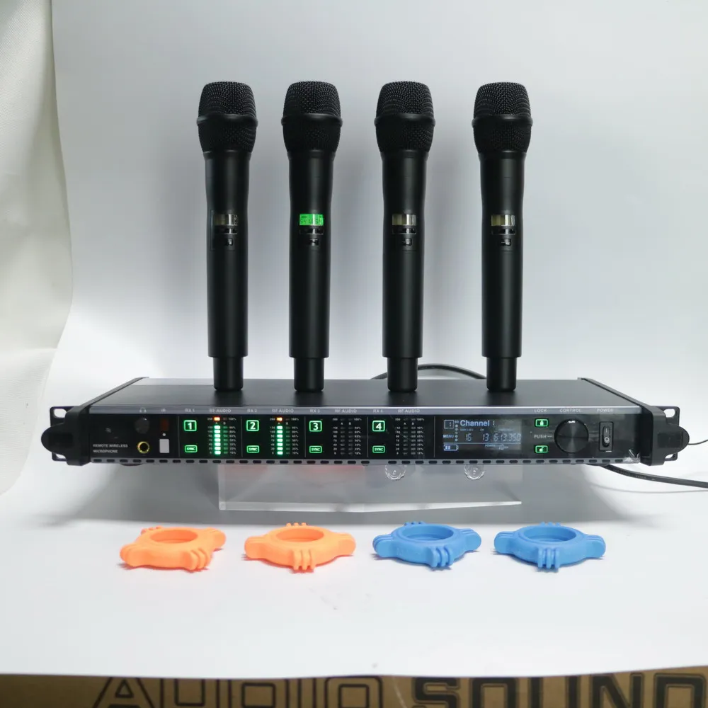 

KSM9 4xBeta58 Handheld Wireless Microphone AD4Q UHF System 4x100 Channel Stage School Chapel Karaoke Sing Vocal Set