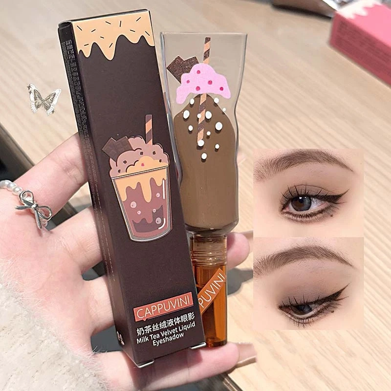 Ombretto liquido opaco Contorno Blush Pigmento Nude Marrone Cachi Guancia naturale Caffè Ombretto Crema Trucco occhi a lunga durata