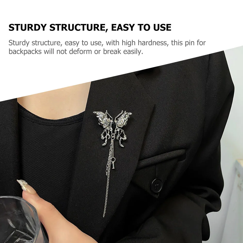 فراشة التلبيب دبوس سبيكة فراشة بروش شرابة الديكور دبوس لحقيبة الظهر الملابس وشاح شال قبعة ملابس حريمي بروش