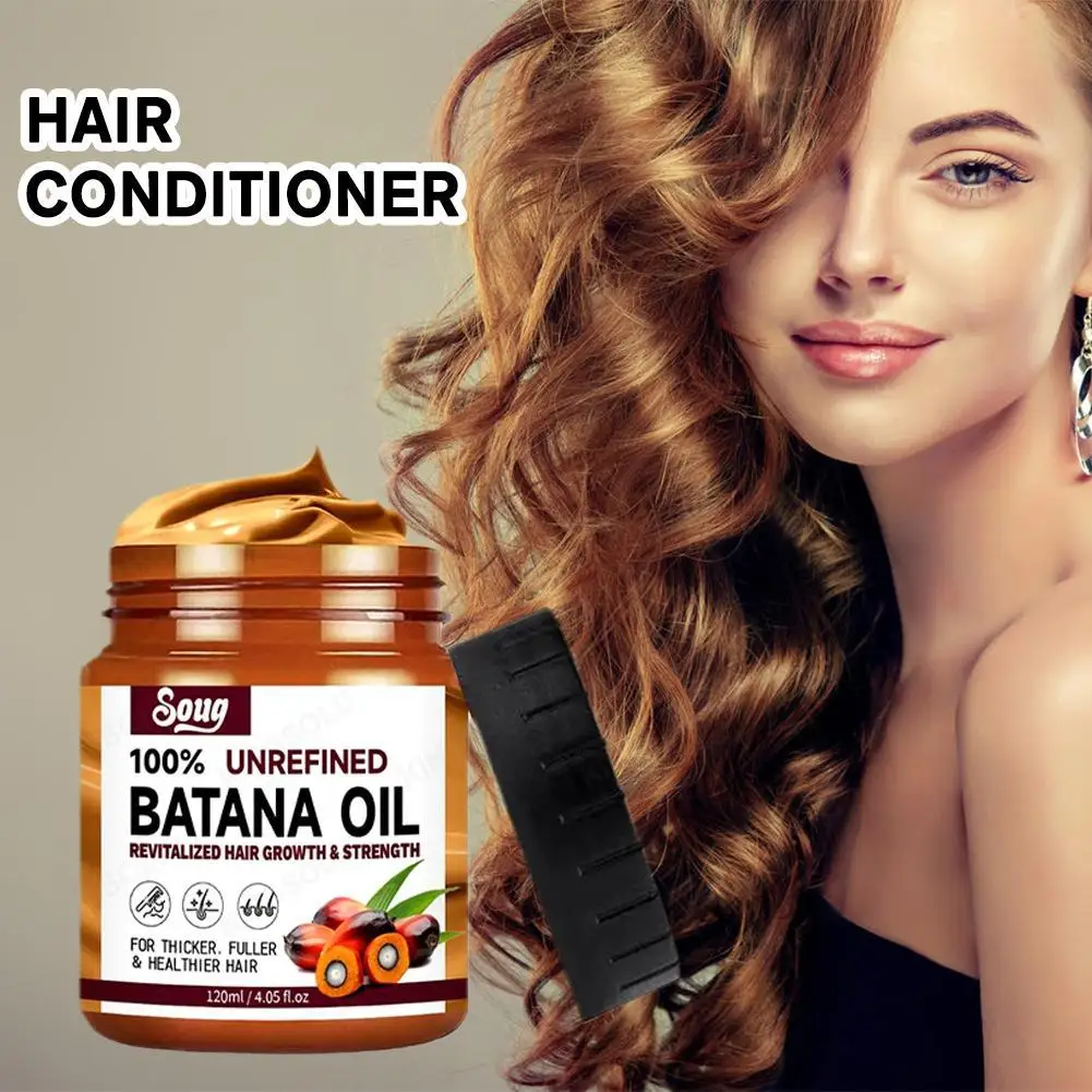 120ml Batana Oil Hair Conditioner Oil Hair Treatment Hair Mask Moisturize And Repair Hair Root For Hair Healthier Thicker