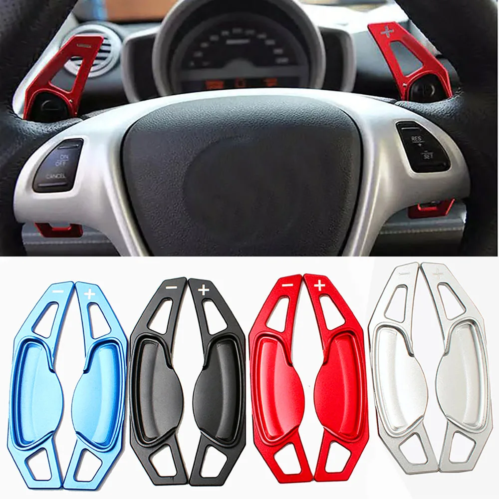 Car Steering Wheel DSG Shift Paddles extension shifters Stickers For Benz Smart 451 453 Fortwo 2009-2017 Forfour 2015-2017