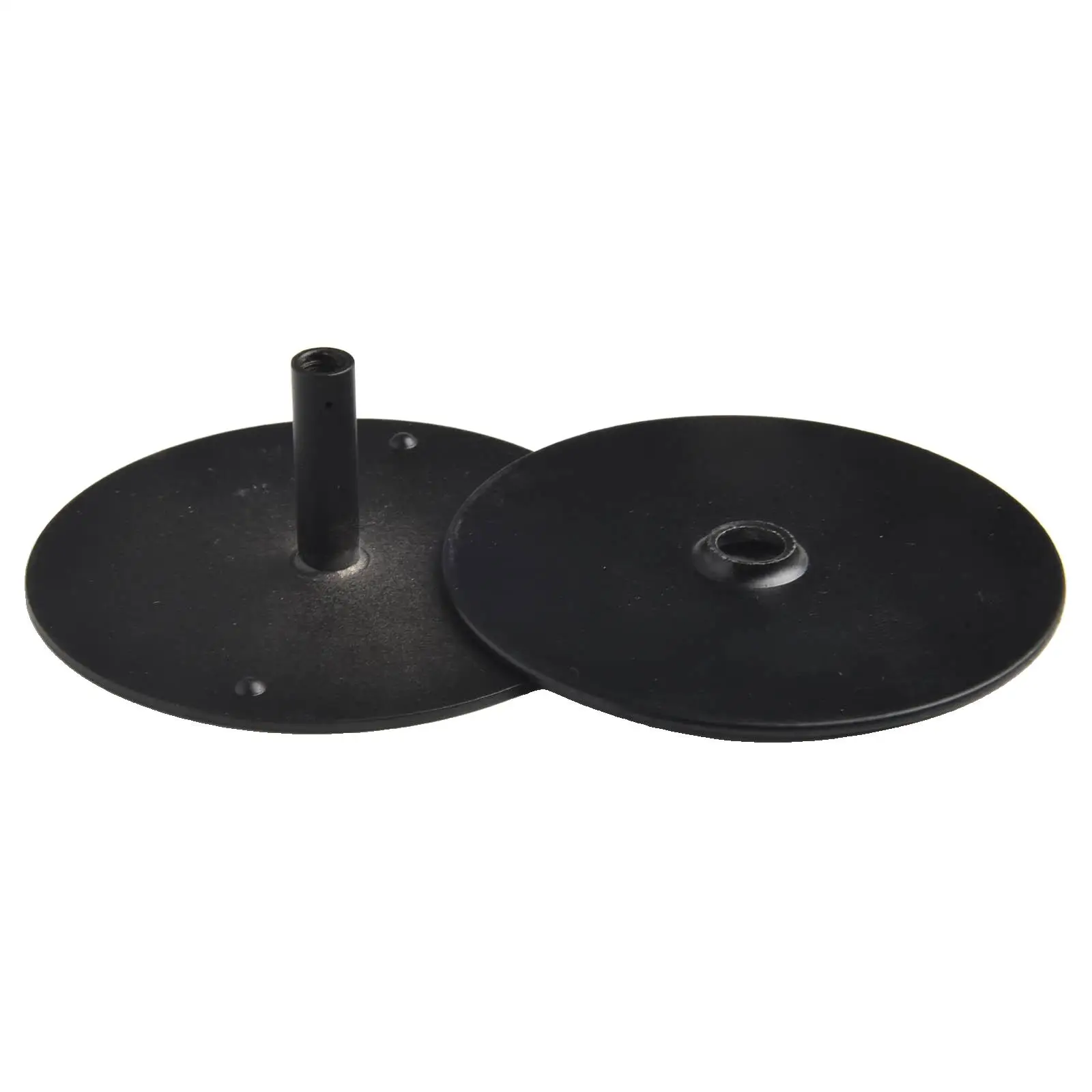 Home Improvement Door Hole Cover Door Knob Plate Metal Door Hole Plate Black Installation Flexibility Long-lasting Use
