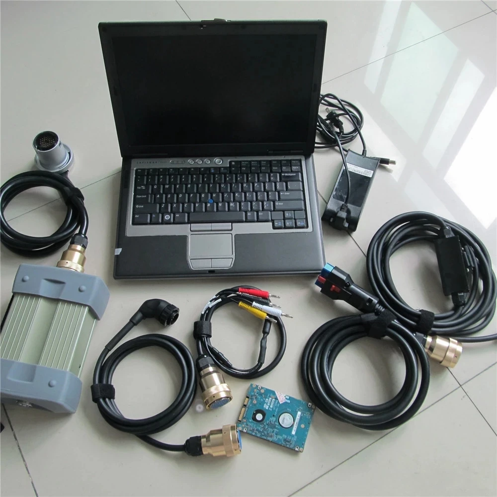 

90%New Laptop D630 4G with Super MB Star C3 Full Set with Cables Multi-languages 12/2014 Version Obd2 Diagnostic Tool Ready Work