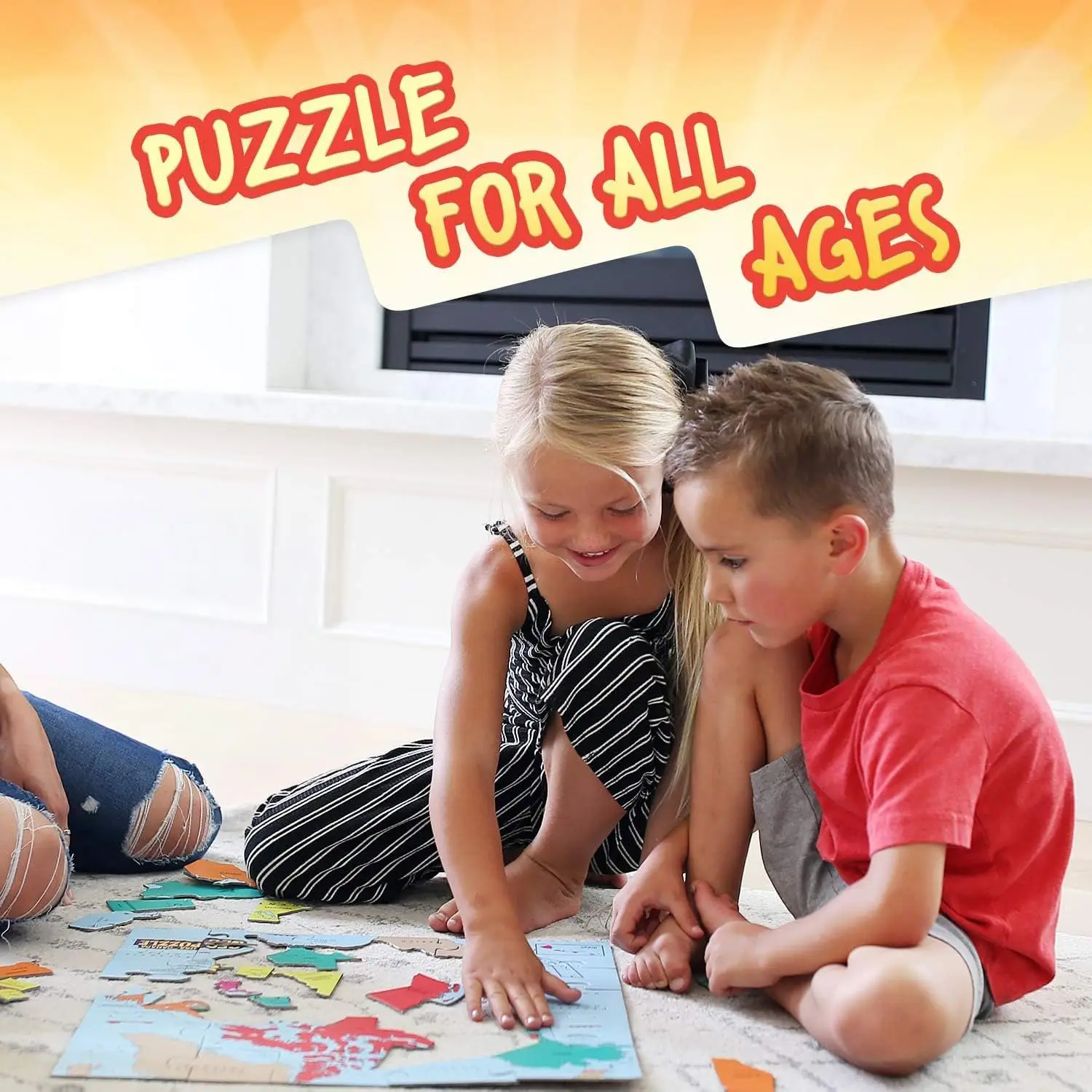 Set di 6 puzzle a forma di paese, puzzle di geografia, gioco di geografia e puzzle di mappe - Puzzle per bambini dai 6 ai 9 anni O