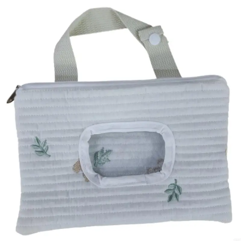 C63C Wipe Storage Bag Convenient Tissue Storage Solution for Busy Parents
