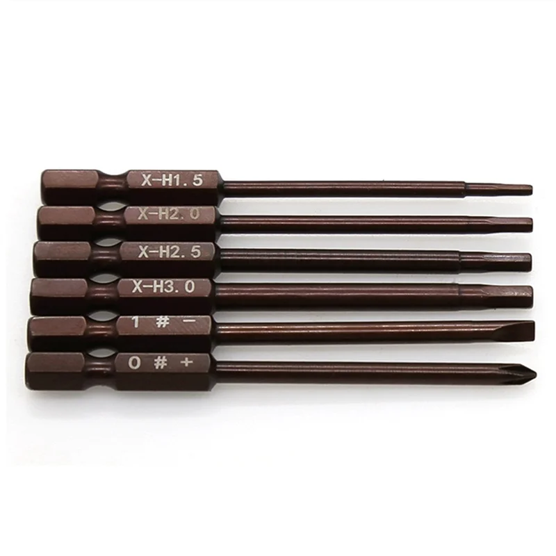 A71Z 3Set 6 In 1 Hexagon Screwdriver H1.5 2.0 2.5 3.0Mm Hex Slotted Phillips Screwdriver Tool Kit For RC Model Car ,2