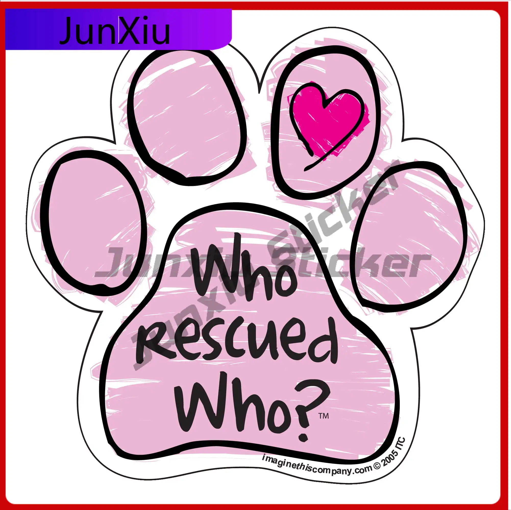 

Who Rescued Pink Scribble Retro Car Motor Home Boat Walls Camper Van Truck Decal Decoration Unique Cool Vintage Aesthetic