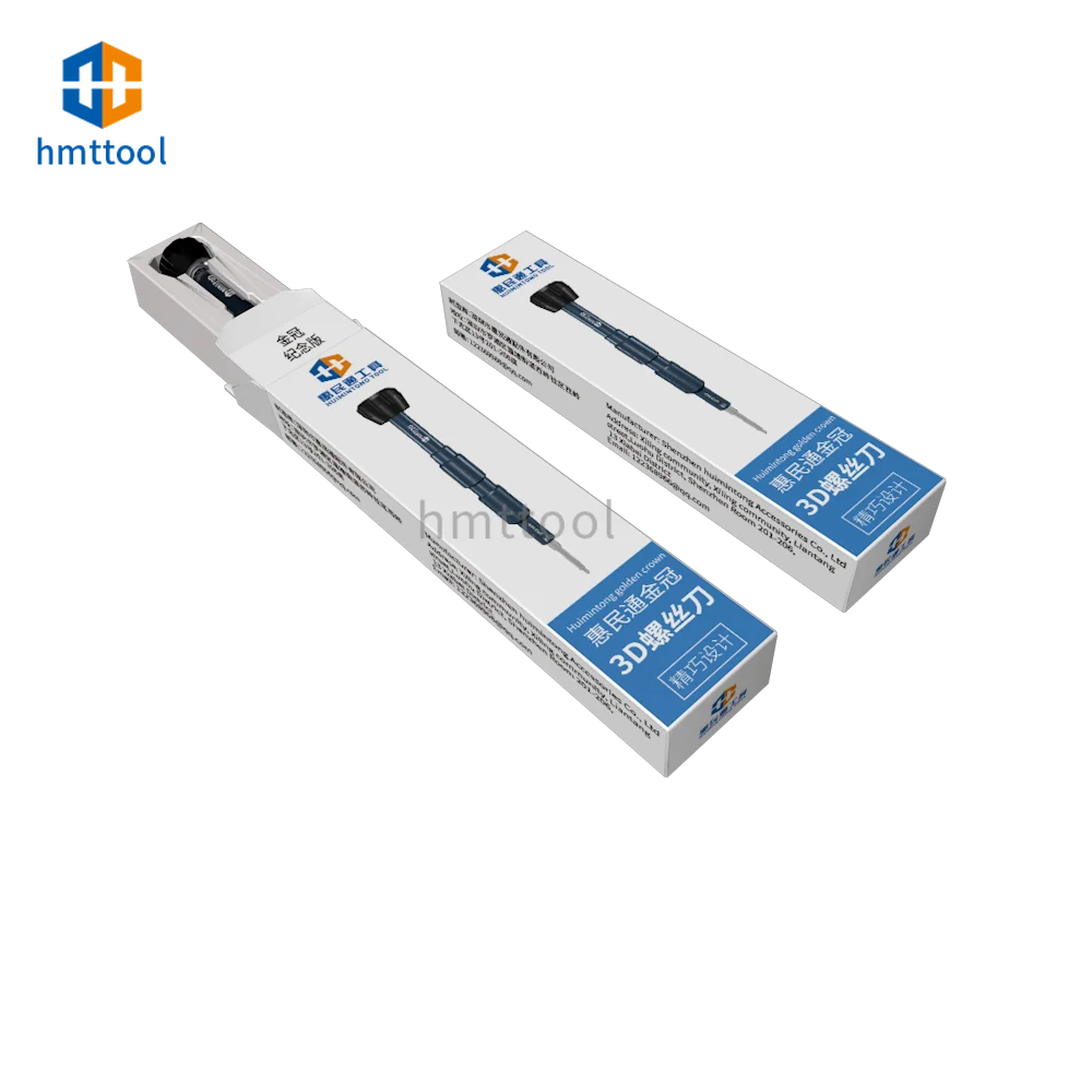 HMT Anti-Slip Alloy Batch Head 3D Screwdriver For Mobile Phone Apple / Android Repair Disassembly Tools