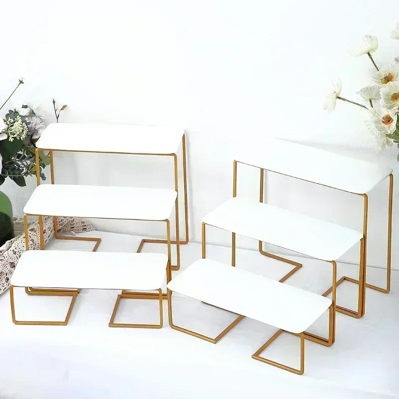 Ceramic Dessert Table Display Rack Outdoor Wedding Engagement Cake Dim Sum Tray Pastry  Wedding Arrangement