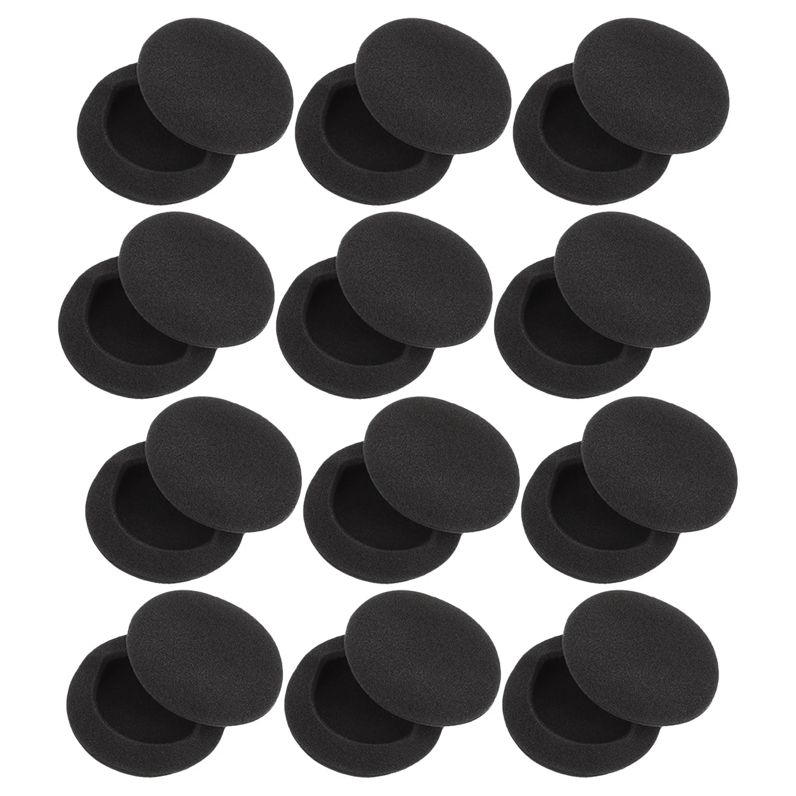 

24Pcs Earphone Headset Sponge Covers Soft Cushion 55Mm Replacement Ear Pads Sweatproof Noise Isolation for Travel Outdoor
