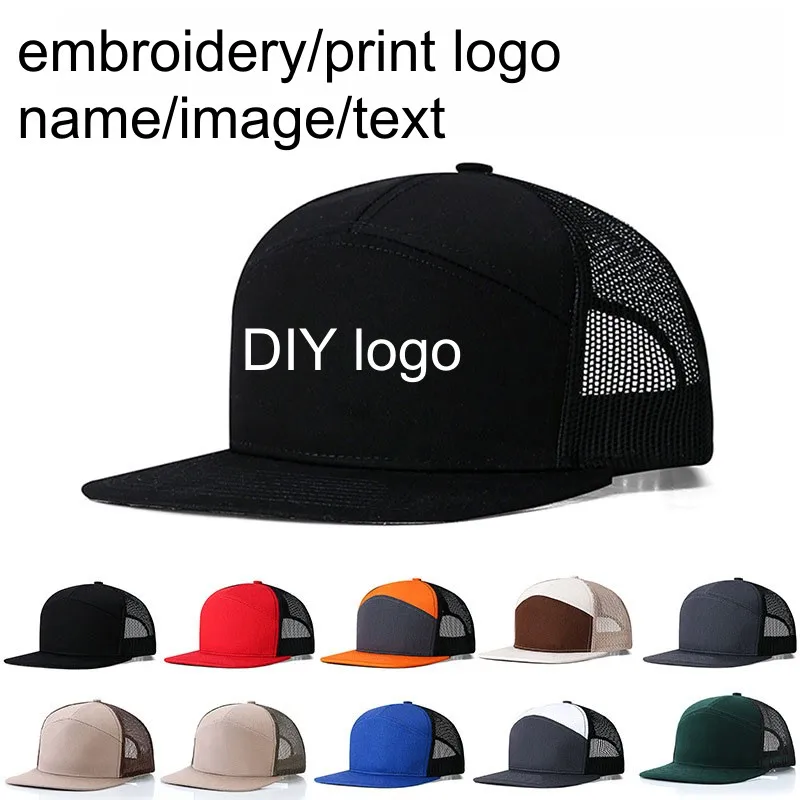 Custom DIY Logo Adult Mesh Trucker hat Golf Sun Hats Richardson112 /168 sports baseball caps Dad  Caps Curved Visor Cap