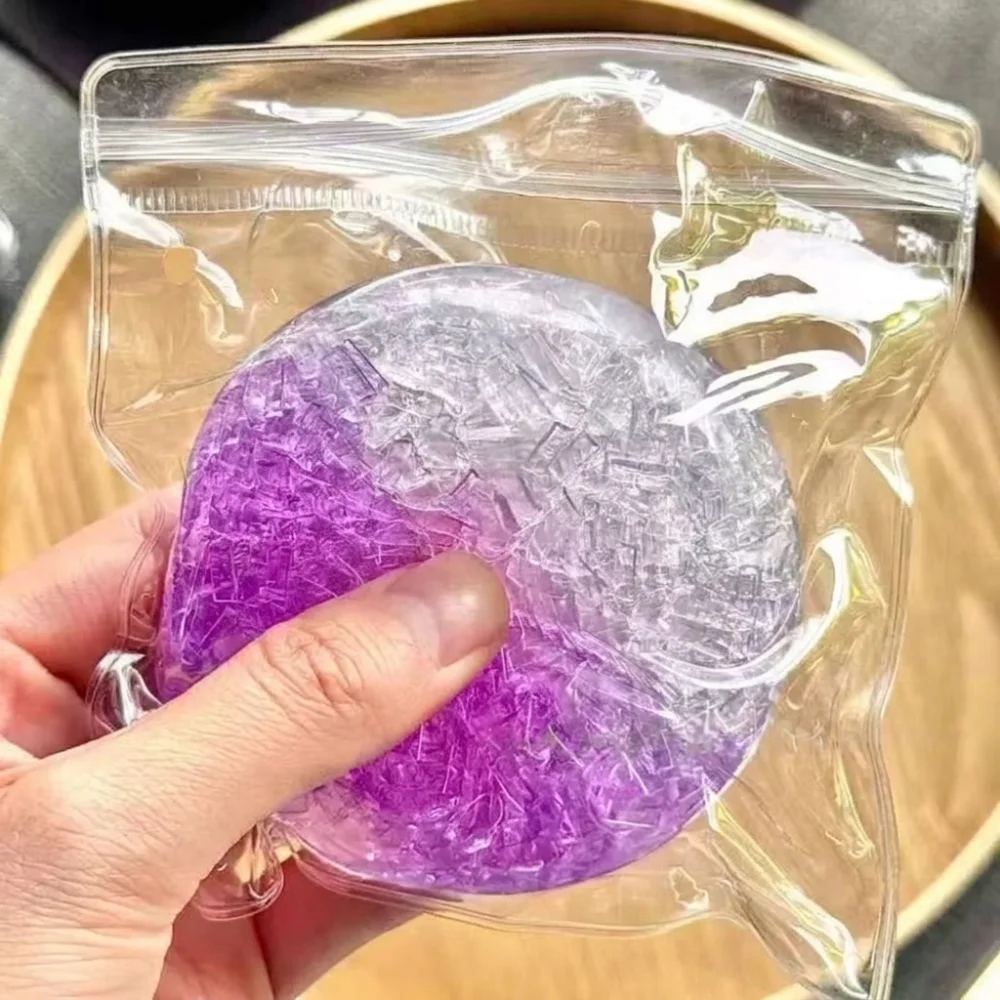 New Super Soft Squeezable Balls Memory Gel Textured Sensory Fidget Crunchy Moldable Stress Relief Toy Stress Relief