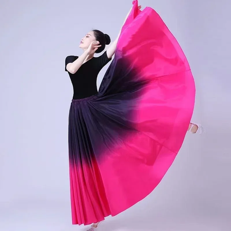 Vestidos de baile Flamenco español para mujer, faldas de baile puesta en escena, trajes de 360/540/720 grados, Vestido femenino