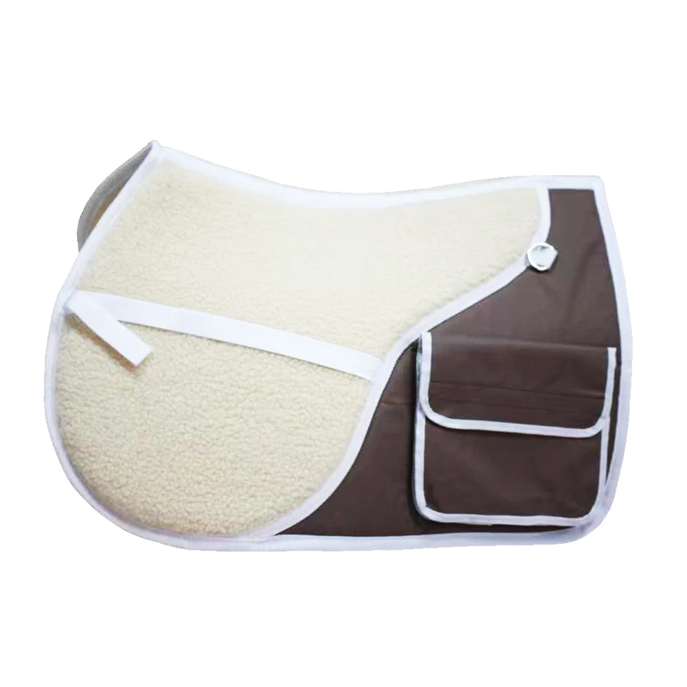 Soft Suede Memory Foam Mesh Shock Absorb Horse Saddle Pad
