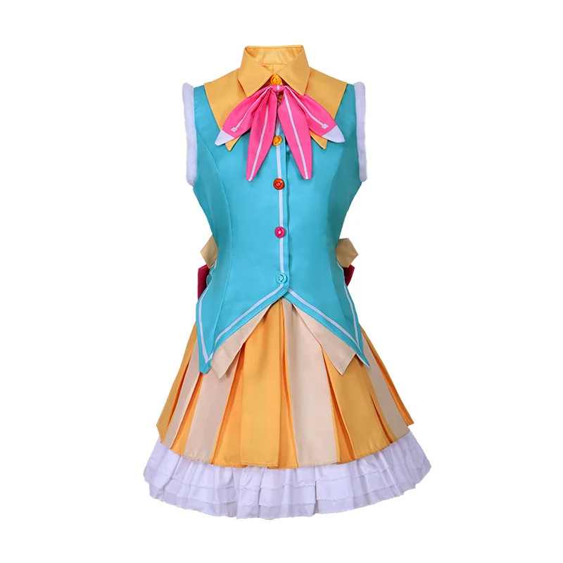 كوساناجي نيني زي تنكري مع شعر مستعار للفتيات ، مشروع لعبة أنيمي ، فستان مسرح ملون ، ملابس حفلة الهالوين