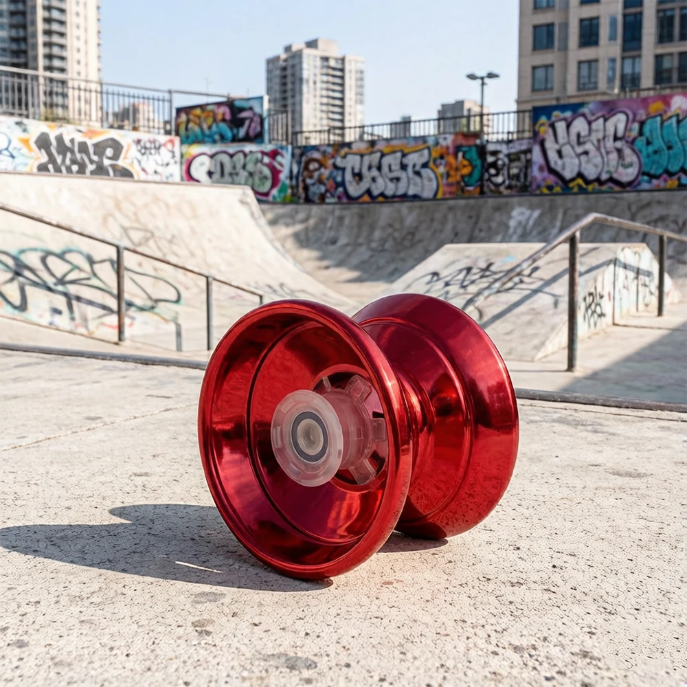 Premium Alloy Metal Yoyo, Stable Smooth Rotation, Classic Decompression Toy for Children and Amateur Players