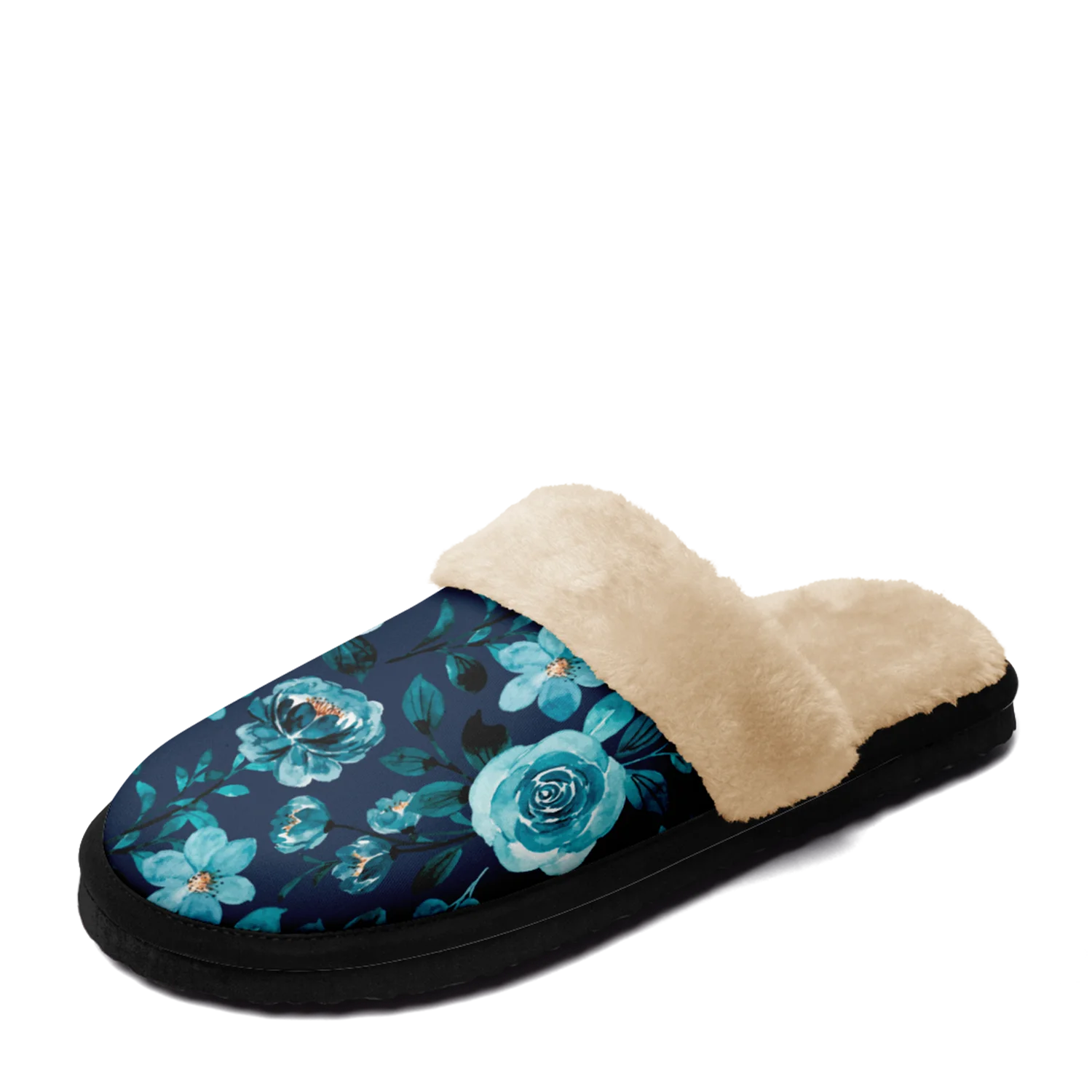 

Customized Plush Slippers Unisex, Non-Slip Sole Cartoon Animal House Shoes, Warm Fuzzy Comfortable Slides for Indoor Outdoor