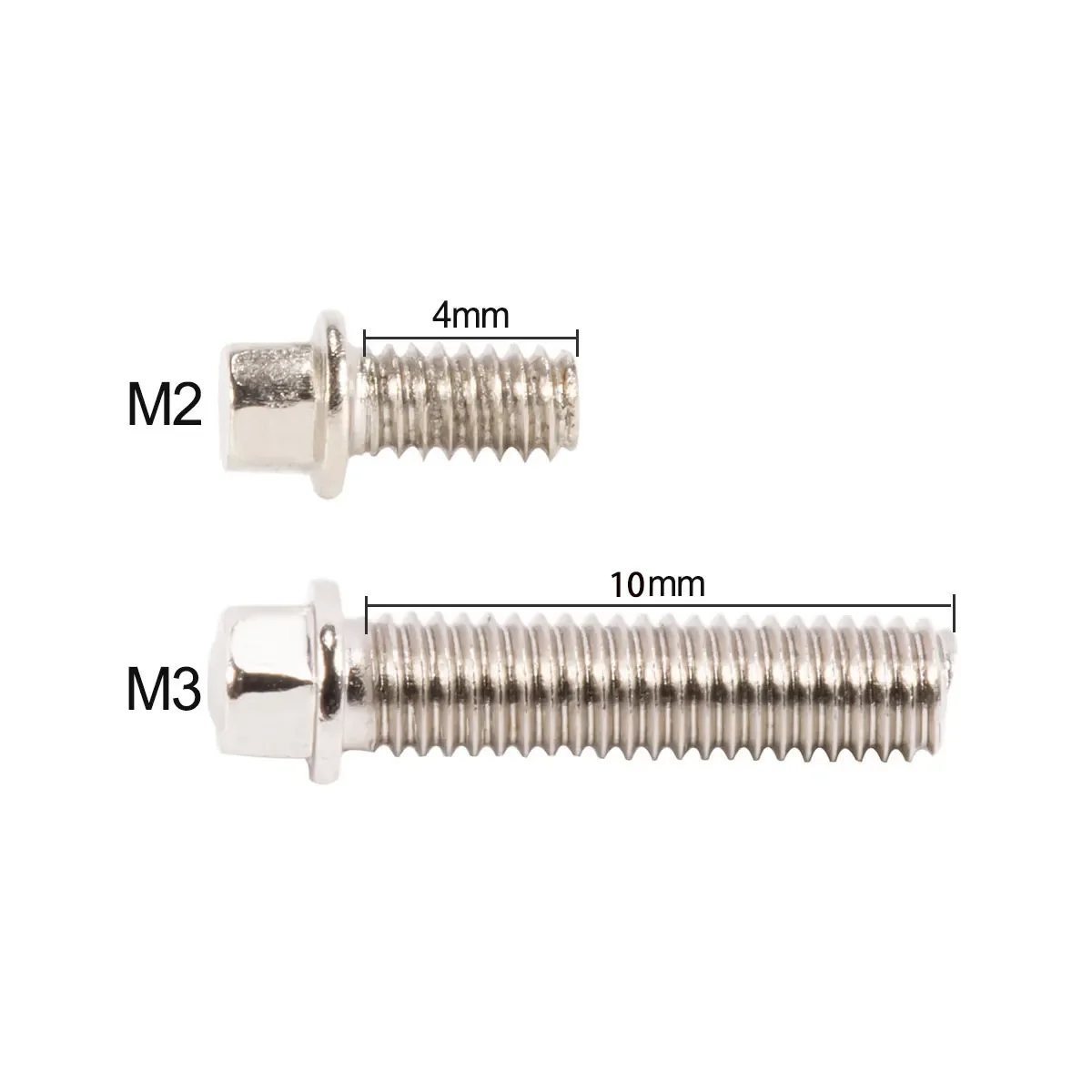 100pcs M2 M3 Steel Scale Beadlock Ring Screws for 1/10 RC Crawler TRX4 Axial SCX10 CAPRA VS4-10 LCG Chassis 1.9 2.2 Wheel Rims