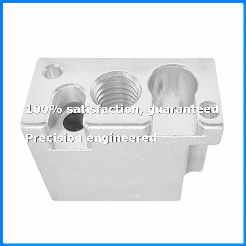 For V400 3D Printer Hotend Nozzle Extruder Parts Print Head Brass Heat Block Throat Copper Plated-DTA9