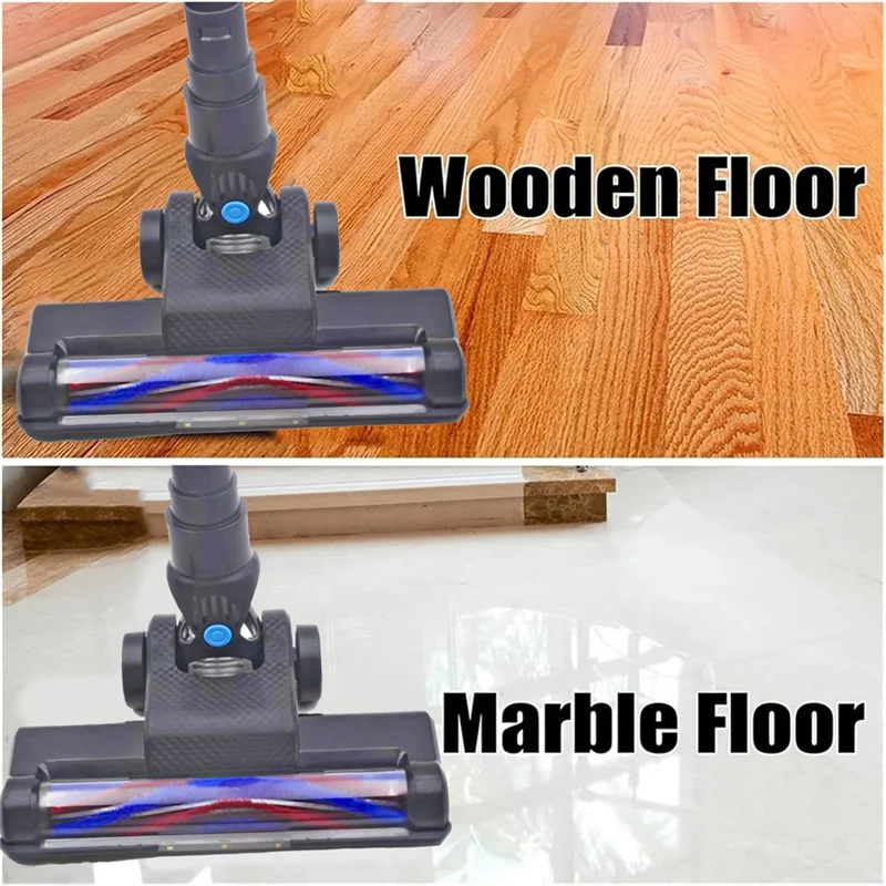 A97G Elektrische Vloer Borstelkop Voor INSE N6 N6S N650 Stofzuiger Onderdelen Handheld Vloer Tapijt Borstel Met LED Stof Verlichting