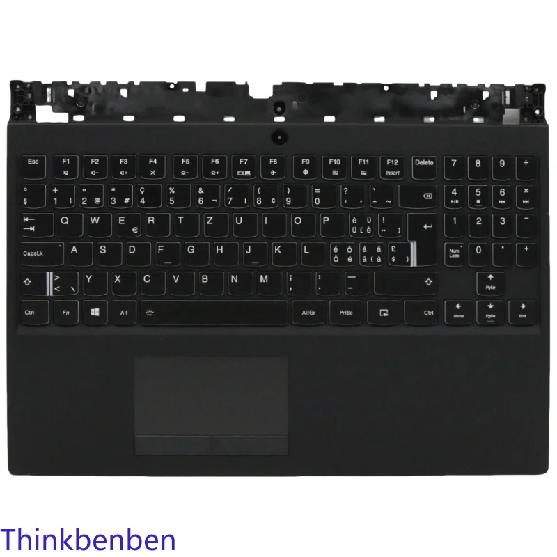 

SWS Swiss Black Keyboard Upper Case Palmrest Shell Cover For Lenovo Legion Y530 15 15ICH Y7000 2018 1060 5CB0R40177
