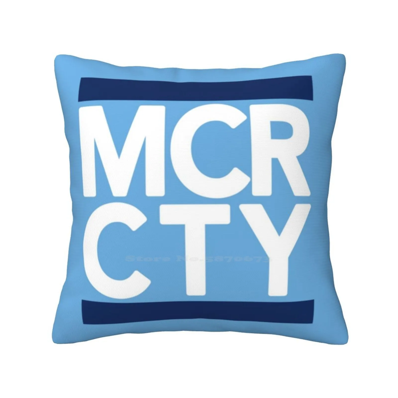 Logo City Throw Cushion Pillow Cover Mcfc City Fc Bee