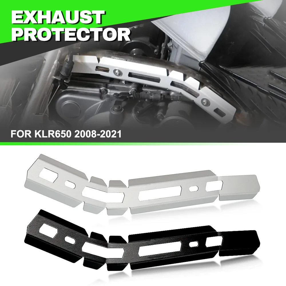 

Motorcycle Accessorie For KAWASAKI KLR650 2008-2019 2020 2021 Exhaust Pipe Protector Heat Shield Cover Guard Anti-scalding Cover