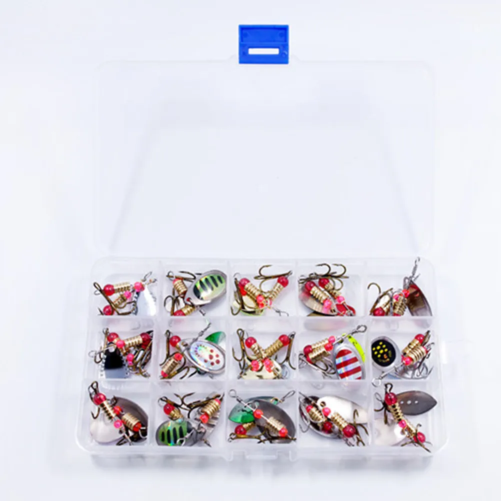 

30Pcs Fishing Lures Colorful Lifelike Topwater Crankbait Set Treble Hooks for Bass Snakehead Saltwater Freshwater Fishing Bait