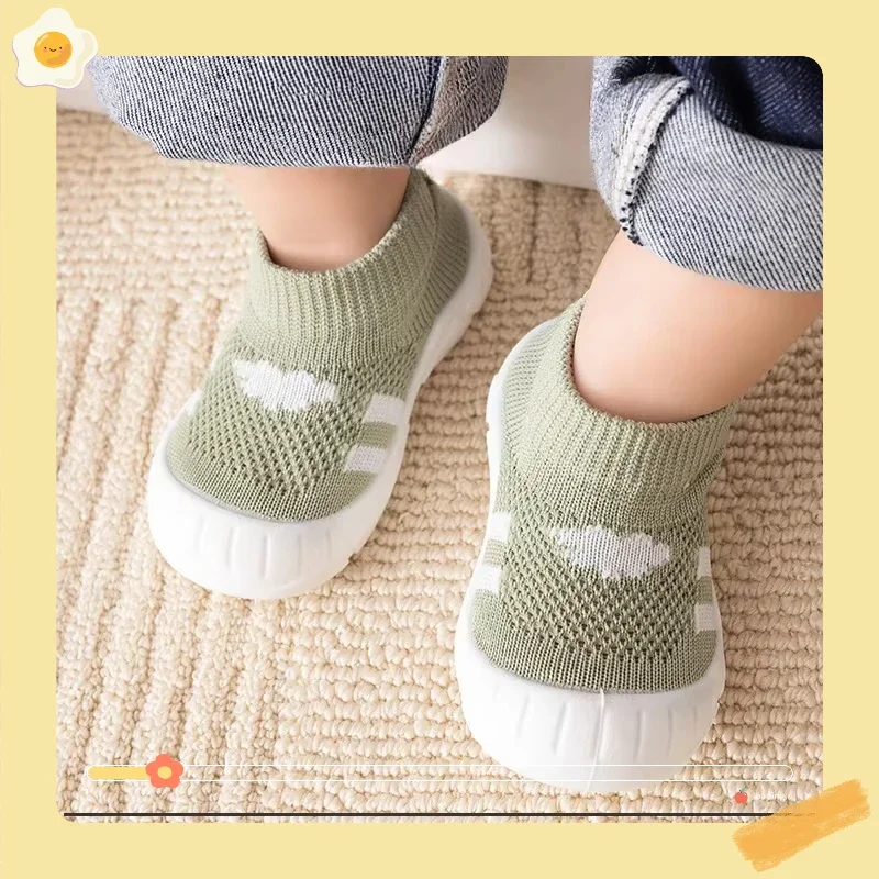 أحذية الأطفال الرضع ذات النعل الناعم أحذية الأطفال أحذية شبكية للأطفال صنادل شبكية قابلة للتنفس أحذية كاجوال محبوكة للأطفال