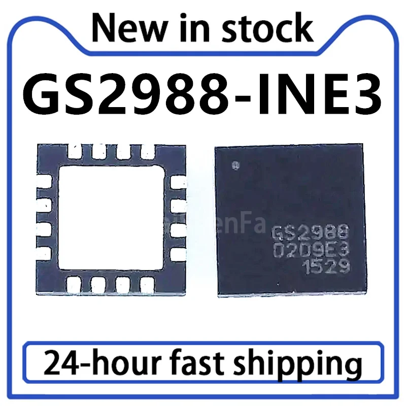 5PCS New GS2988 GS2988-INE3 GS2988-INTE3 Package QFN-16 Processor Chip Effect Transistor in Stock