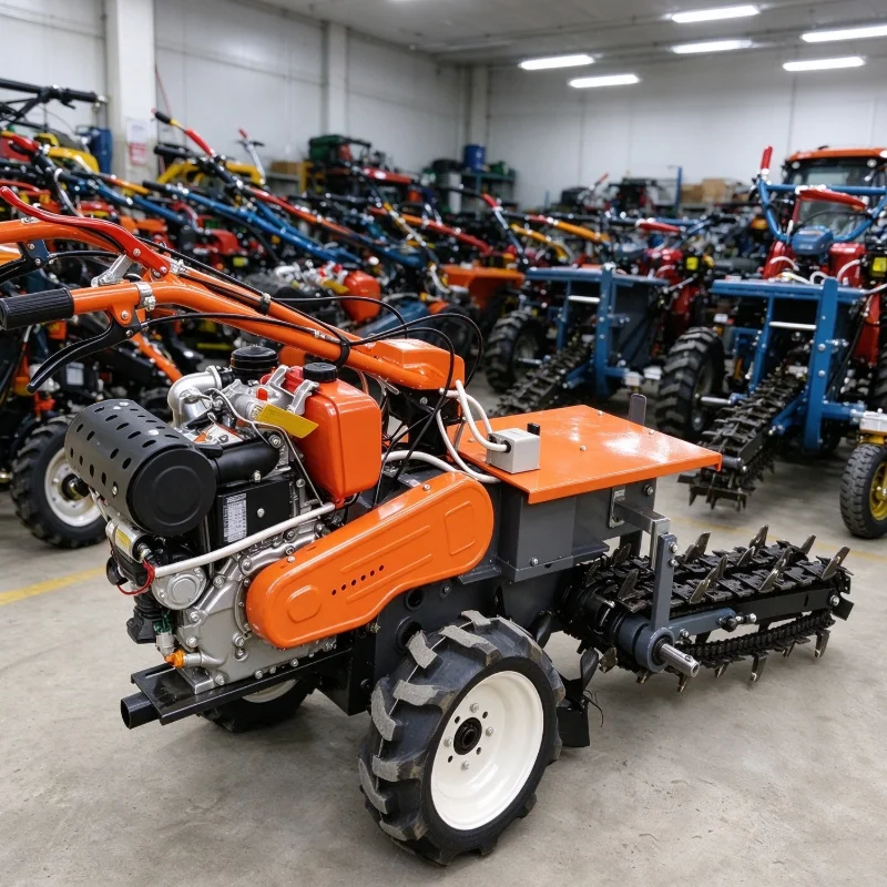 Ditcher Double Chain Trencher Durable Blade Trencher For Orchard Trenching Farmland Drainage Underground Line Digging