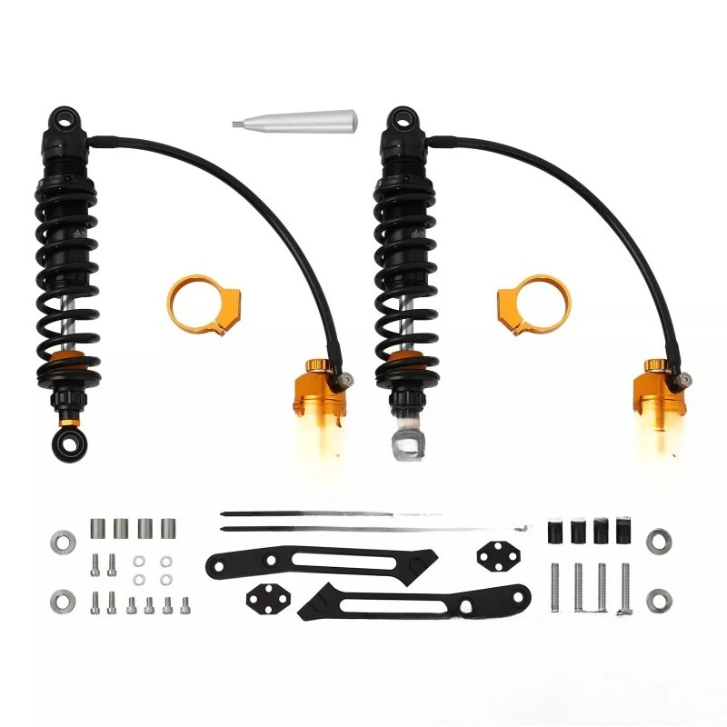 Double light glide new rear shock absorption nitrogen shock absorber gold bottle