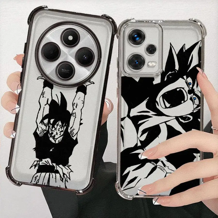 

Phone Case for Xiaomi Redmi A5 13C 14C A3X K80 Pro K80 5G A3 Clear Cover Dragon Ball Super