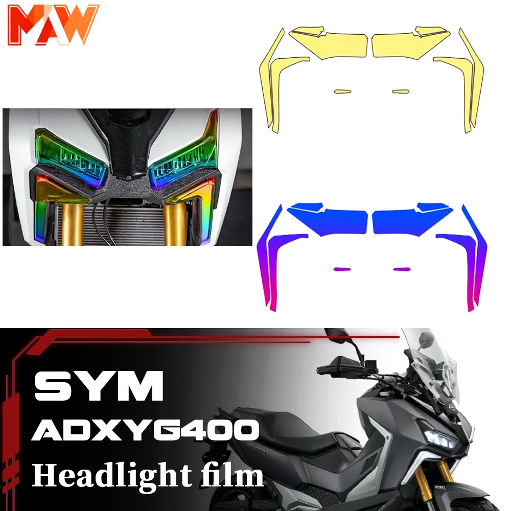 

Для SYM ADXTG 400 мотоциклетная пленка для фар, наклейка из прозрачной пленки из ТПУ, модифицированные детали sym adx tg 400 400 adx tg