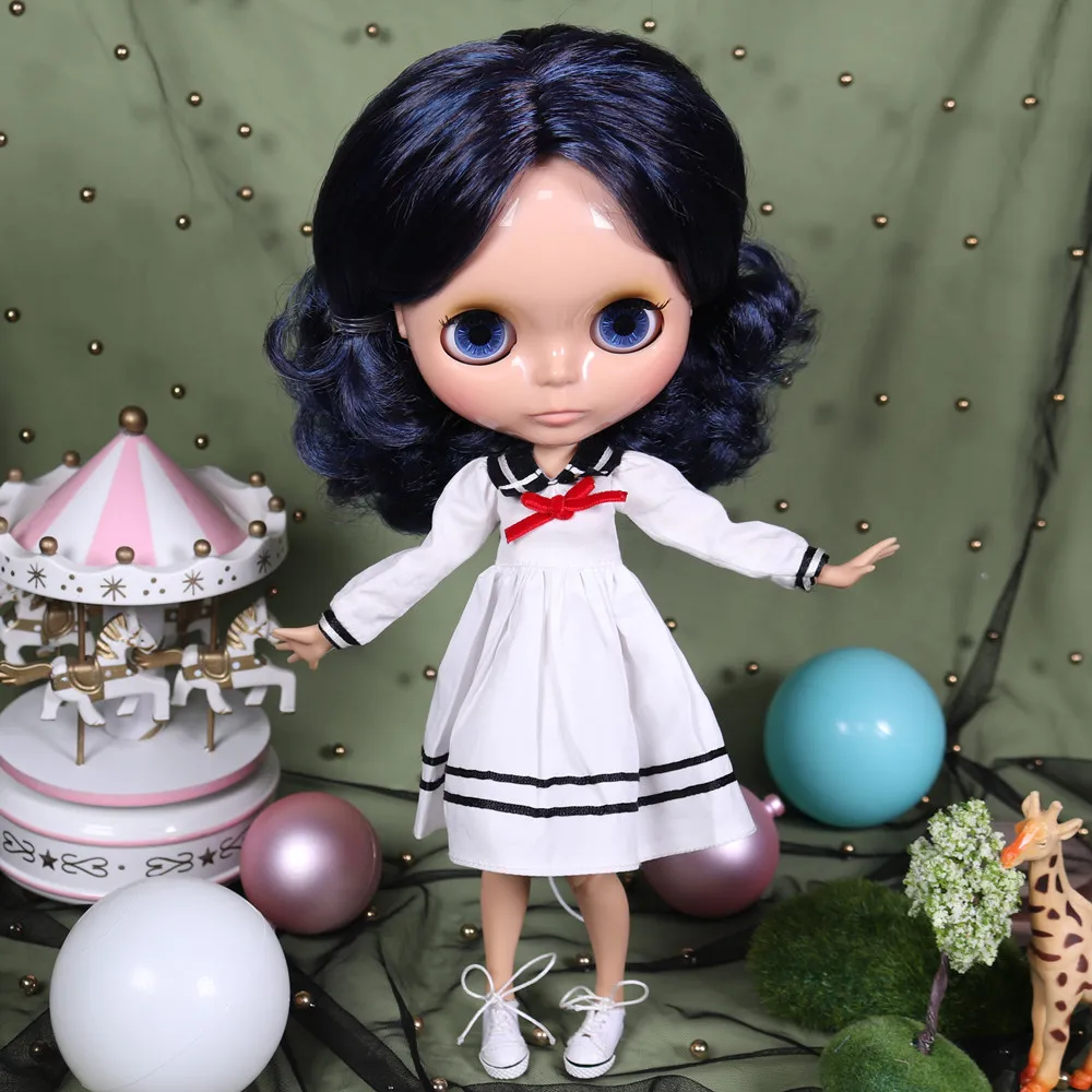 سلسلة دمى ICY DBS Blyth BL6221/9219 مزيج أزرق شعر أرجواني جسم مشترك Neo /6 BJD ob24 أنيمي
