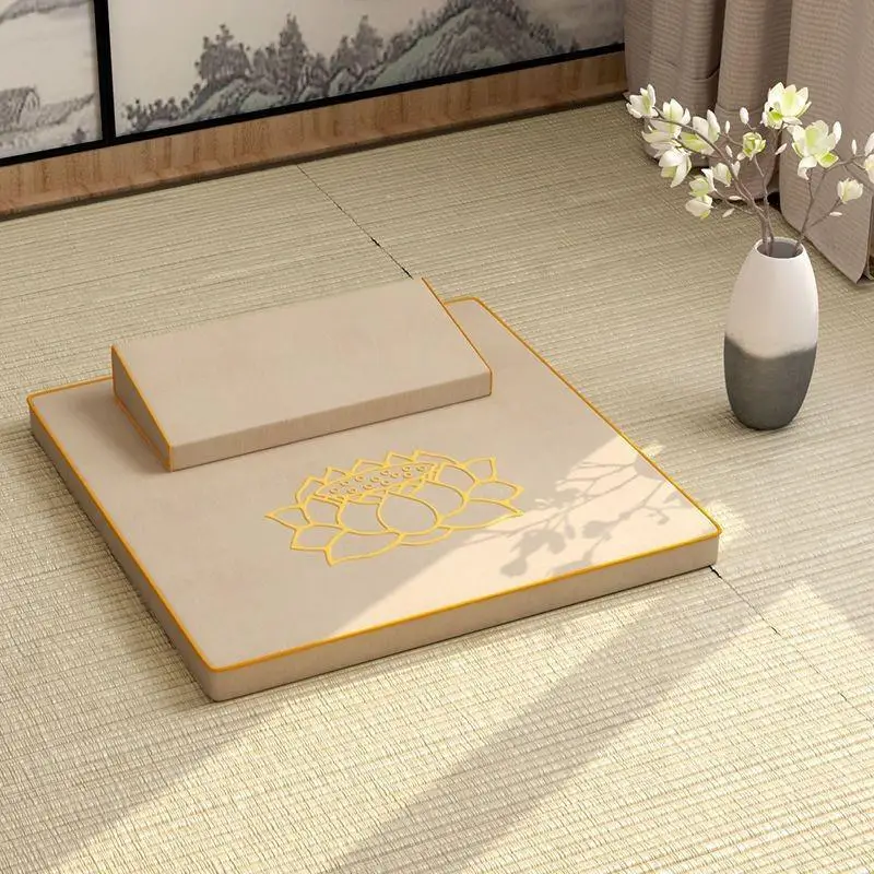 Futon Meditation Zen Household Folding Thickening Fabric Coconut Palm Pray Cushion Prayer Mat