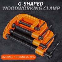 Mounting Woodworking Cast Steel G-shaped Clip Heavy-Duty Thickened Adjustable Carpenter Fixed Installation Clip Woodworking Tool