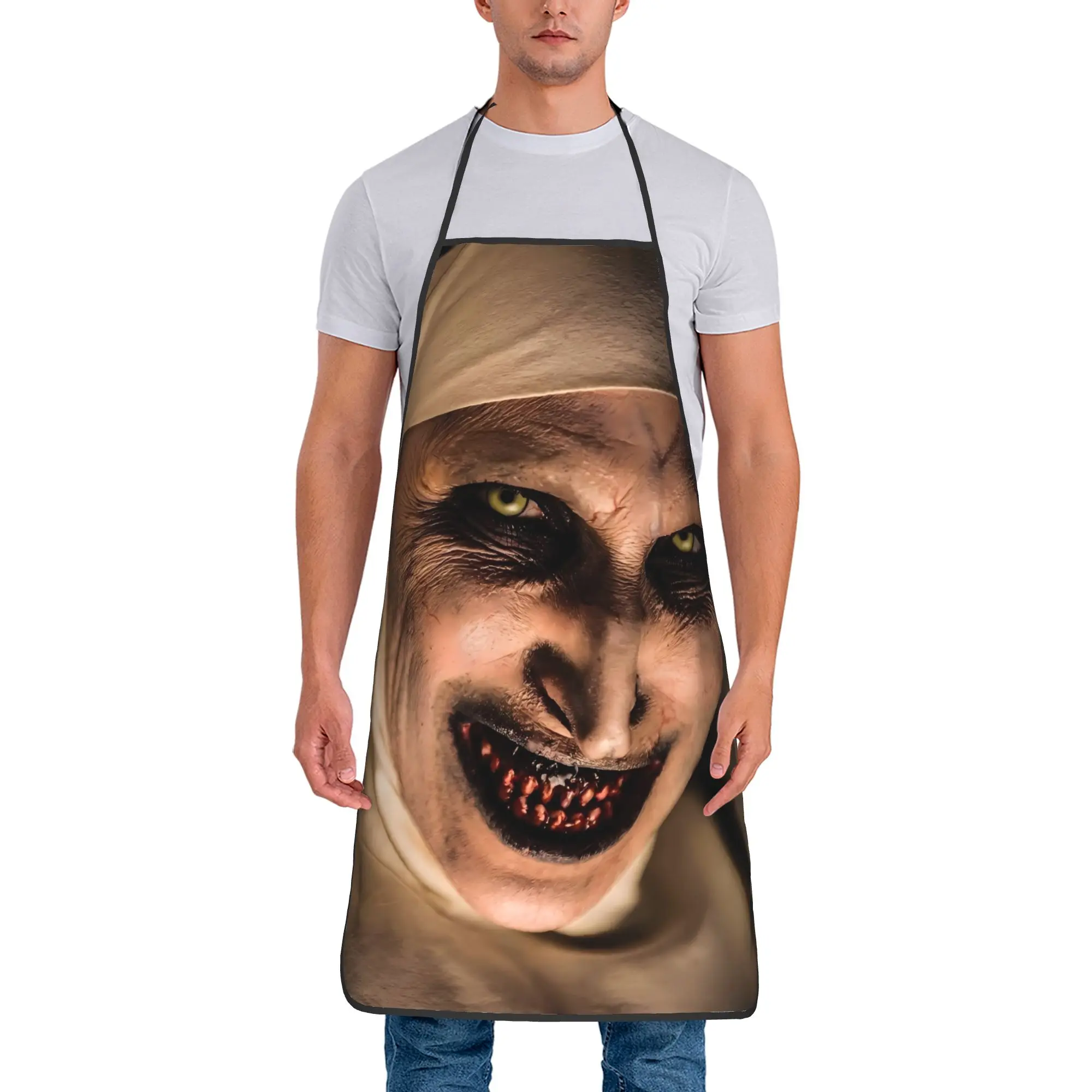The Conjuring Last Rites Horron (3) Apron  Cute Cleaning Kitchen Accessories Home Barber Aprons without Pocket