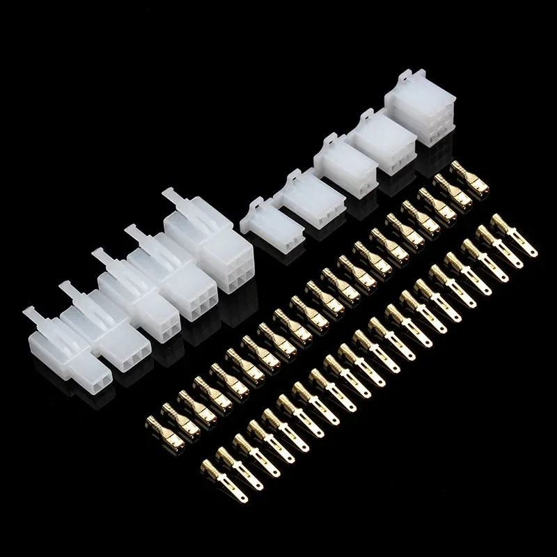 1200/580/200PCS Car Motorcycle Electrical 2 3 4 6 9Pin Male Female Terminal Automotive 2.8 plug Kit Boat Wire Connector Terminal