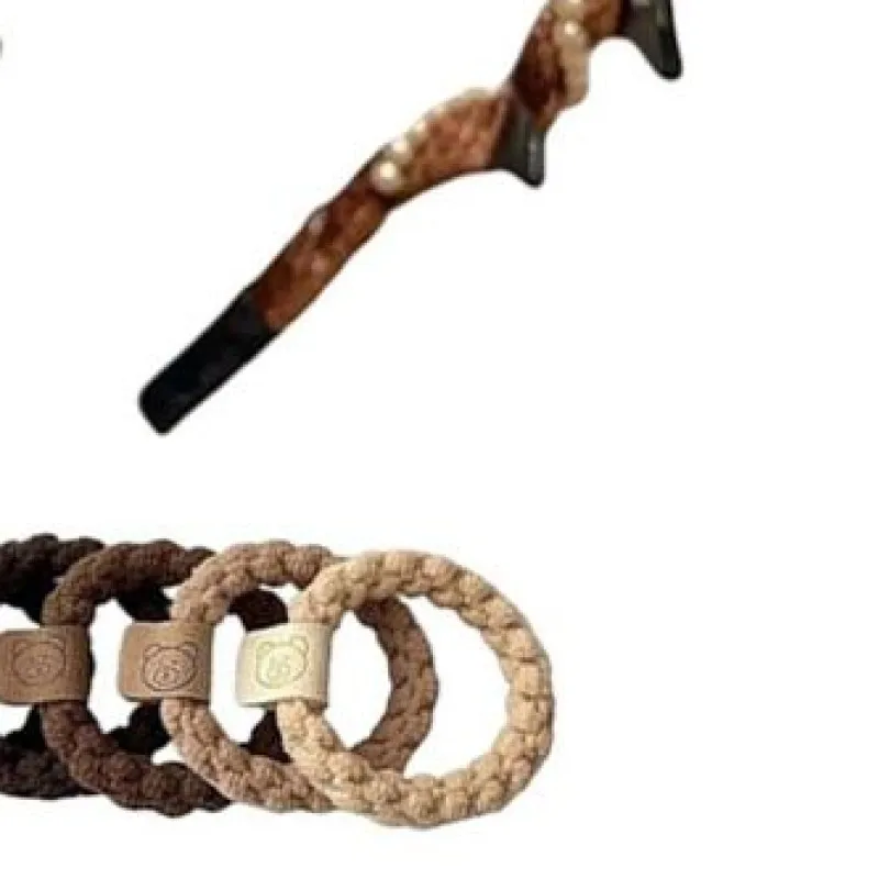 

3Pcs Vintage Hairband with Teeth Decorative Hair Band with 5 Hair Ties Fashion Non-slip Hairband for Women Hair Accessories