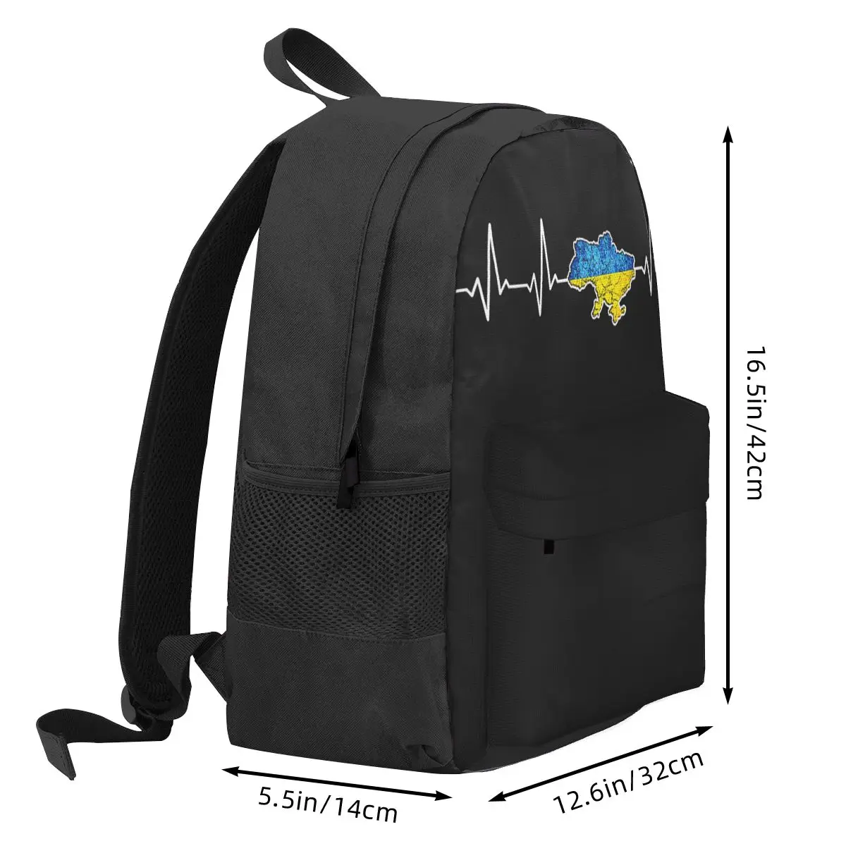 Ukraine Flag Women Backpack 3D Print Classical Student School Bag Laptop Backpack Teenage Large Capacity Travel Rucksack