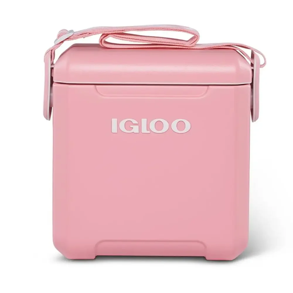 Igloo Tag Along Too Cooler Cube Adjustable Strap MaxCold Insulation Spill-Proof Lid Holds Sports Drinks Upright Hard Sided 11QT