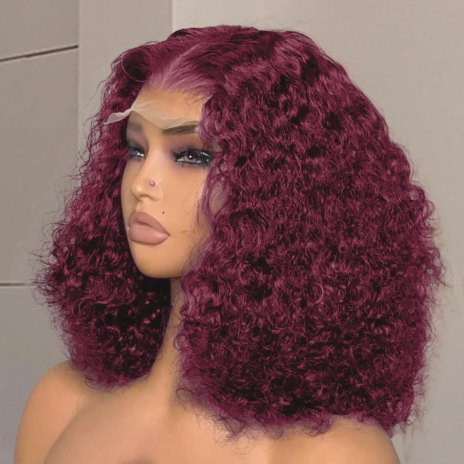 230-densite-bordeaux-99j-couleur-bouclee-13x4-vague-d'eau-profonde-dentelle-frontale-perruques-100-cheveux-humains-court-bob-dentelle-avant-perruque-14-pouces