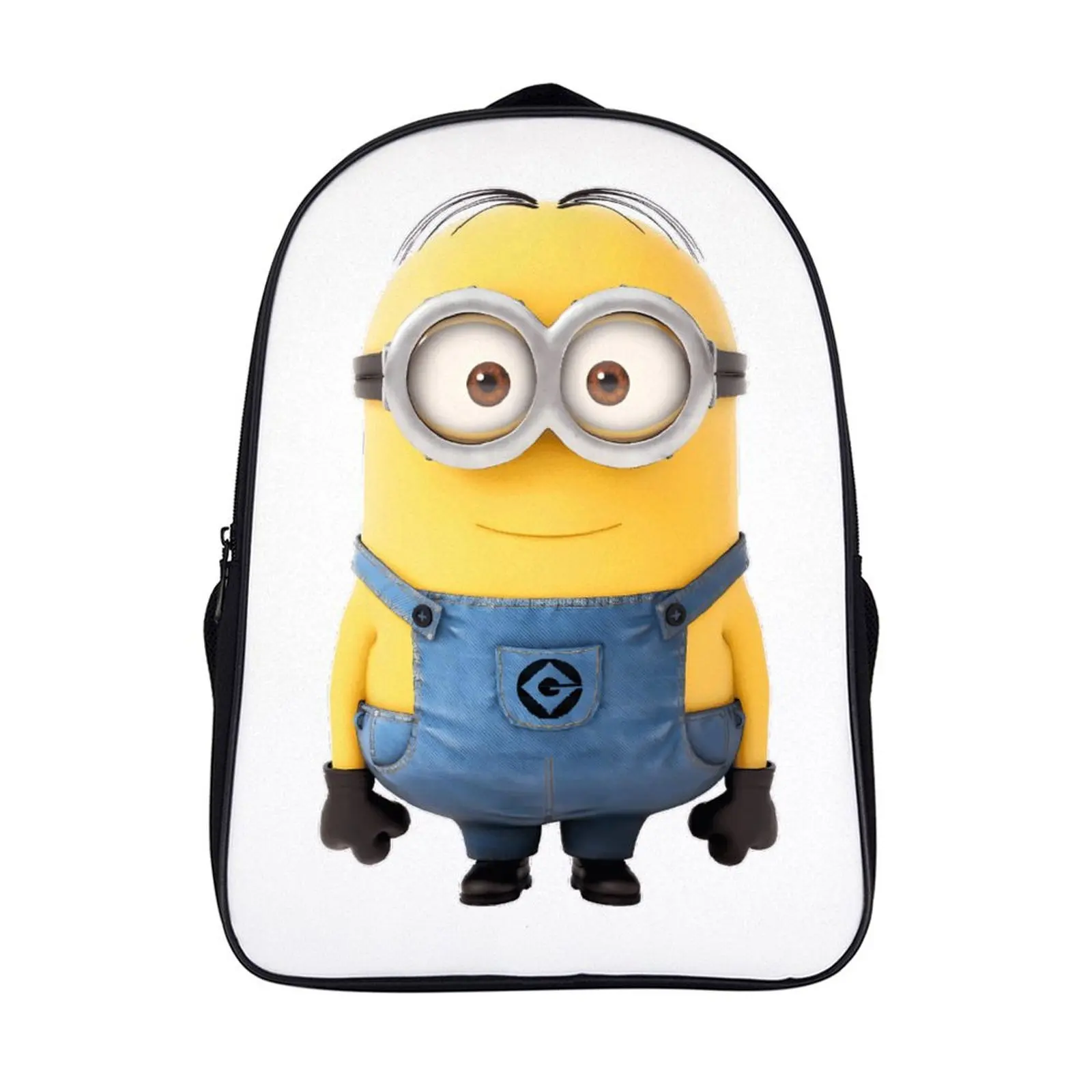 

Fashion Student's Backpack Cartoon Minions School Bag 16 Inch 2 Compartment Backpack Student Schoolbag